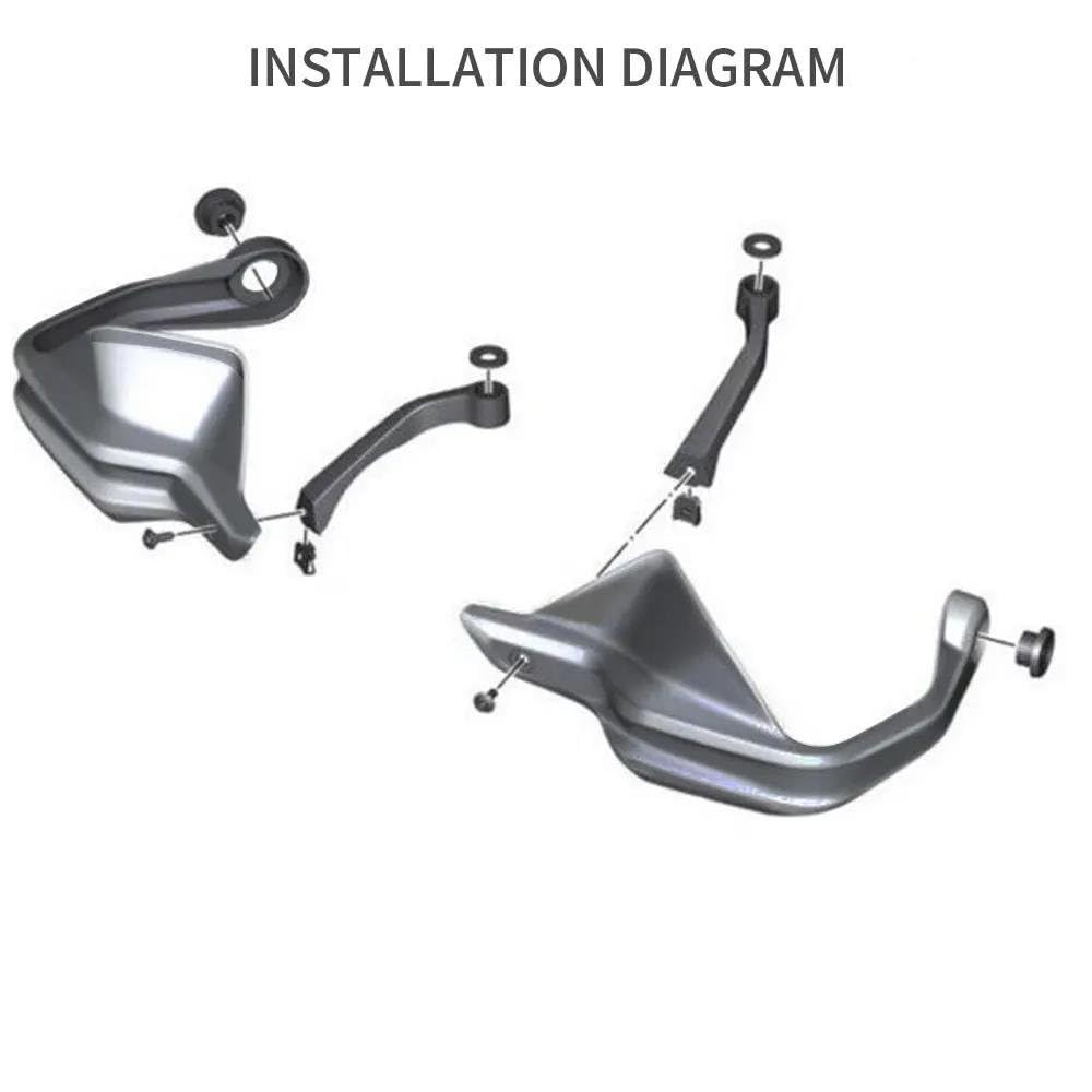 Protectores Manos Moto para R1200GS para ADV para LC para F800GS para F750GS para F850GS para F900R para 900XR para S1000XR para GS1250 para 1250GS Moto(A Set Brown)