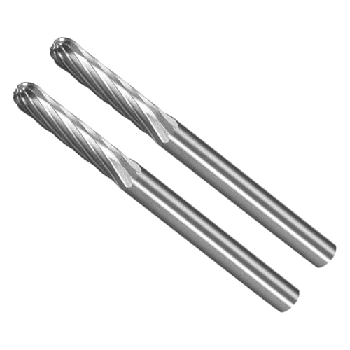 Fresas de carburo de tungsteno, 2 piezas, 3mm, corte simple miniatura 1