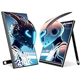 Monitor de jogos portátil V1Pro de 16 polegadas 2,5K 144Hz em 4 cores (preto/prata/rosa/azul), HDR IPS com FreeSync, USB-C e Mini HDMI para laptop/Mac/PS5/Xbox/Switch - Segunda tela de viagem