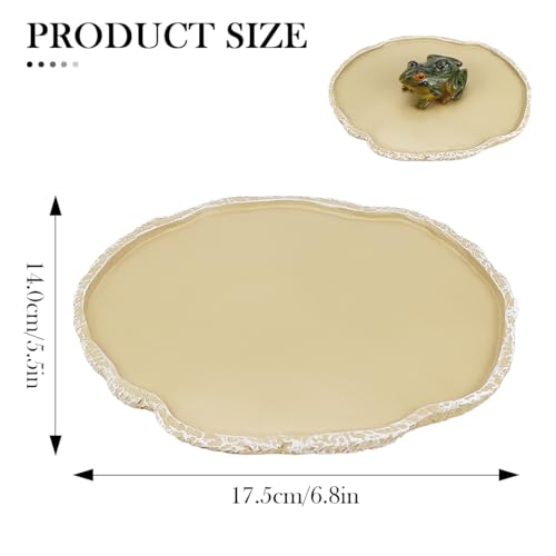 LNQ LUNIQI 1 Piece Reptile Water Bowl Pets Feeding Plate Reptile Feeding Bowl for Turtle Lizard Scorpion Snake Gecko - Image 2