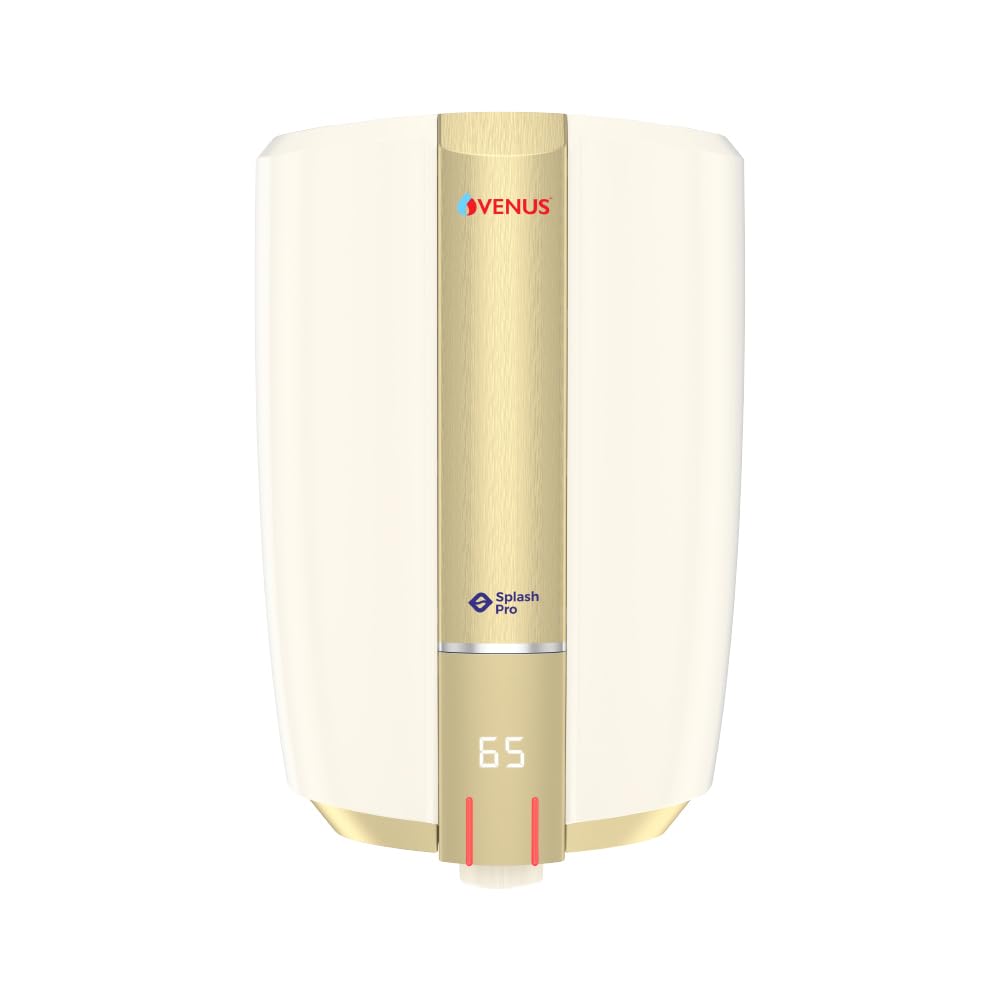 Venus Splash Pro Smart 15SX 15-Litre Storage Water Heater | Porcelain Enamelled Glass Lined Tank| BEE Star Rating - 5 Stars | Guarantee 7 Years on Inner Tank | Digital Display (IVORY/TUSCAN GOLD)-image-42