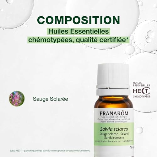 Miniatura 3 de Pranarom, Aceite Esencial, Salvia Romana Sumidad Florida, 10 Ml