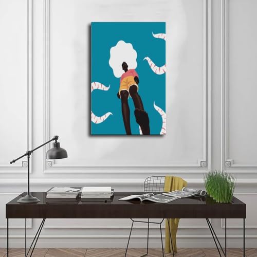 Poster sur toile de cowboys africains grand format pour decoration murale