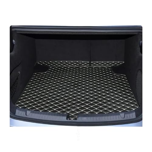 Tapis de coffre haut de gamme en cuir noir et beige pour BYD Seal
