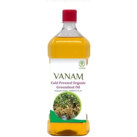 VANAM Cold Pressed Organic Groundnut Oil/Peanut Oil Unrefin