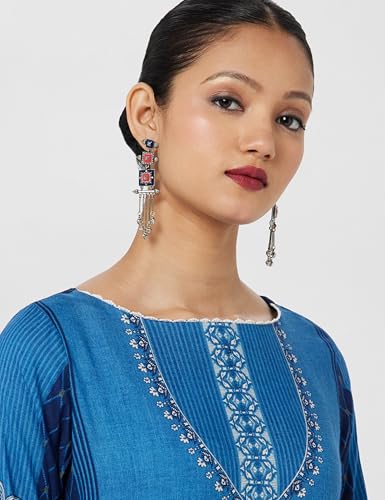 Image of BIBA Women Rayon Straight Printed Kurta