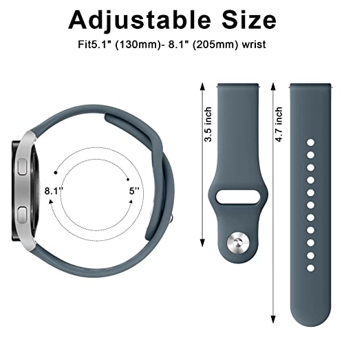 Image of Tobfit Straps for Amazfit Bip /Bip 3 /Bip 3 Pro /Bip /Bip U /Bip U Pro Watch Strap, 20mm Silicone Breathable Replacement Strap for Amazfit GTR 42mm / GTS 2 Mini /2 /2e /3 /4 /4 Mini