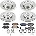 Power Stop KOE7385 Autospecialty Front and Rear Replacement Brake Kit-OE Brake Rotors & Ceramic Brake Pads For Hyundai Elantra 2017-2020 [Model Specific]