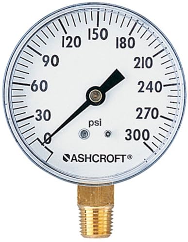 Jauge utilitaire Ashcroft 1005H2.0 0-30 psi avec raccord inférieur 2 cm