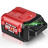 Sydelway 5.0Ah Replacement for Toro 60V Battery 88620 88675 L108 L324 L135, Compatible with Toro Flex Force 60 Volt Power System Tools & Chargers 88602 88605 88610, with 4 LED On Board Power Meter