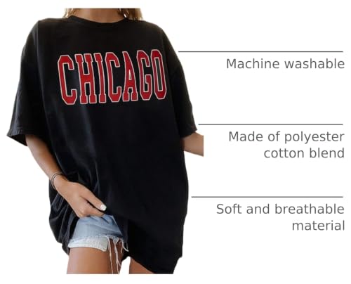 Image of Remidoo Oversized Graphic Tshirts for Women Casual Loose Fit Short Sleeve Tee