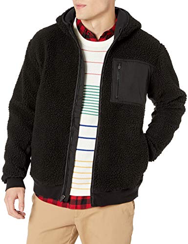 RVCA Men Knoll Sherpa Jacket Black Large