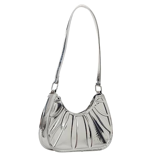 Sac à main plissé en cuir PU de haute qualité au design simple fashion