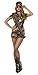 Produktbild Smiffys, Damen Sexy Armee Girl Kostüm, Kurzoverall, Gürtel und Mütze, Größe: S, 28864