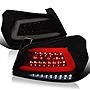 SPEC-D TUNING Black Housing Smoke Lens Sequential LED Bar Tail Lights Compatible with 2015-2021 Subaru Models Left + Right Pair Assembly
