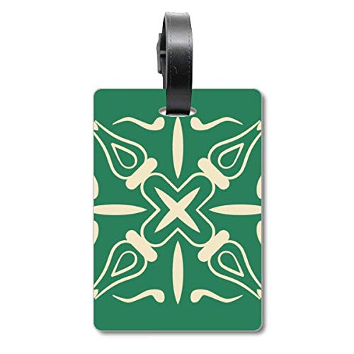 Étiquette d'identification de valise Talavera verte pour vos voyages