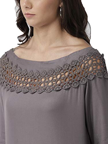 Image of Style Quotient Women Solid Viscose Rayon Smart Casual top