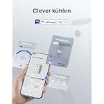 Dreo Tragbare Klimaanlagen, 10.000 BTU AC Einheit für Schlafzimmer mit Drainagefreier Kühlung, 46dB leise, APP/Stimme/Fernbedienung, 24h Timer mit Ventilator & Luftentfeuchter, Smart Klimaanlage – Bild 5