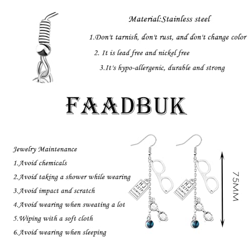 FAADBUK Optician Dangle Earring Optometrist Eye Doctor Optical Jewelry Appreciation Gift2