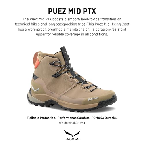 Image of Salewa Men's Puez Winter Mid Powertex Waterproof Insulated Trail Boots for Hiking & Trekking