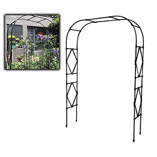 Arche de jardin grand treillis metallique pour redresser les rosiers grimpants