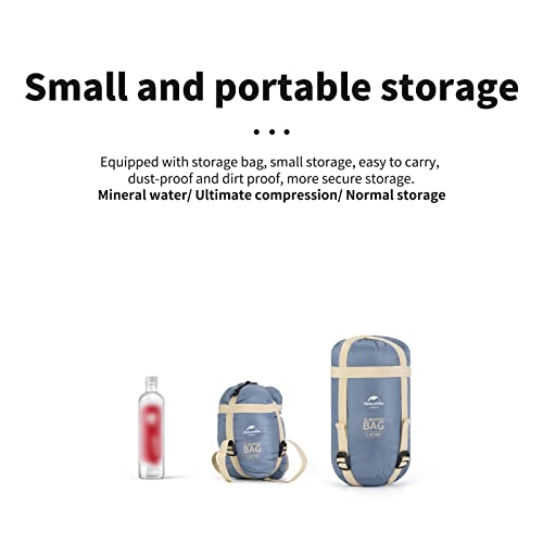 Naturehike Envelope Sleeping Bag – Ultralight Portable, Waterproof, Compact,Comfortable with Compression Sack - 3 Season Sleeping Bags for Traveling, Camping, Hiking, Outdoor Activities… - Image 4