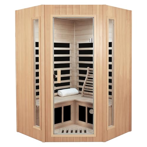Infrared Sauna for 2-3 People with Bluetooth Speakers