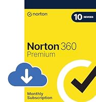 Norton 360 Premium 2026, Antivirus software for 10 Devices and monthly subscription with automatic renewal, Includes Secure VPN and Password Manager, PC/Mac/iOS/Android