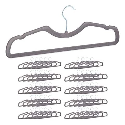 Relaxdays Velvet Hanger Set of 50 Cover