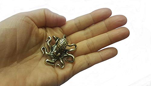 Estatua Decorativa Pulpo de Latón 4 cm miniatura 2