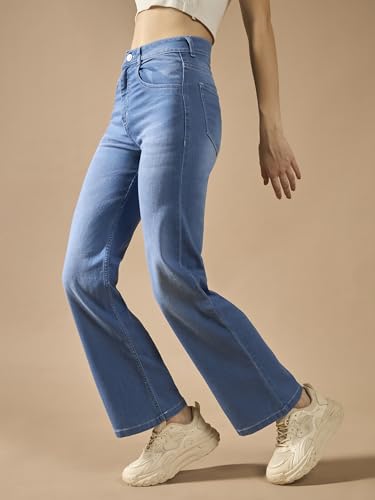 Image of Dolce Crudo Women's High Waist Straight Fit Jeans