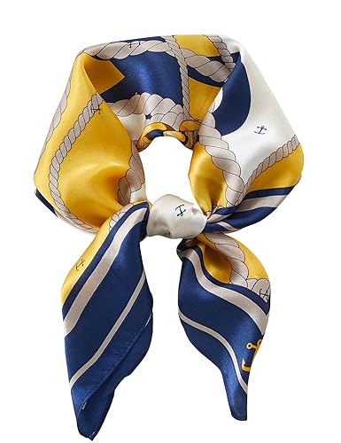 100% Mulberry Silk Square Scarf 27''x27'' Neck Scarf Hair Scarf Headscarf Bandanas for Women