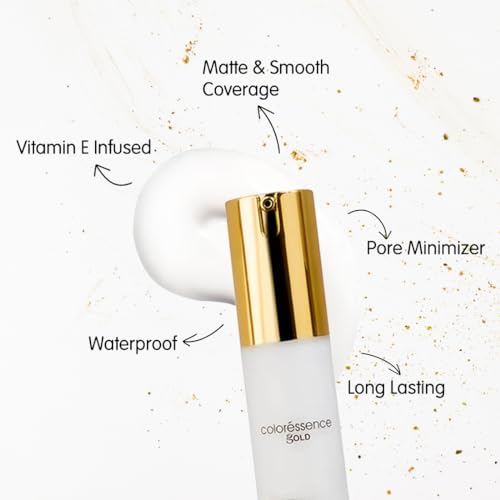 Image of COLORESSENCE Premium Primer Gel, 30ml | For All Skin Types | Minimizes Pores | Long Lasting | Matte Finish | Waterproof | Infused with Vitamin E