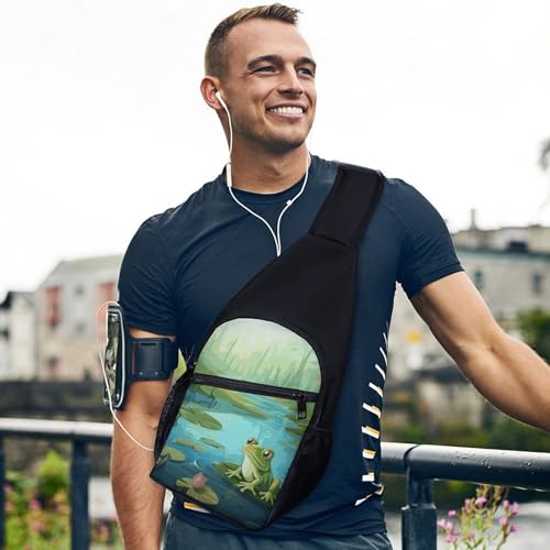 Mochila tipo bandolera deportiva para senderismo y viaje miniatura 3