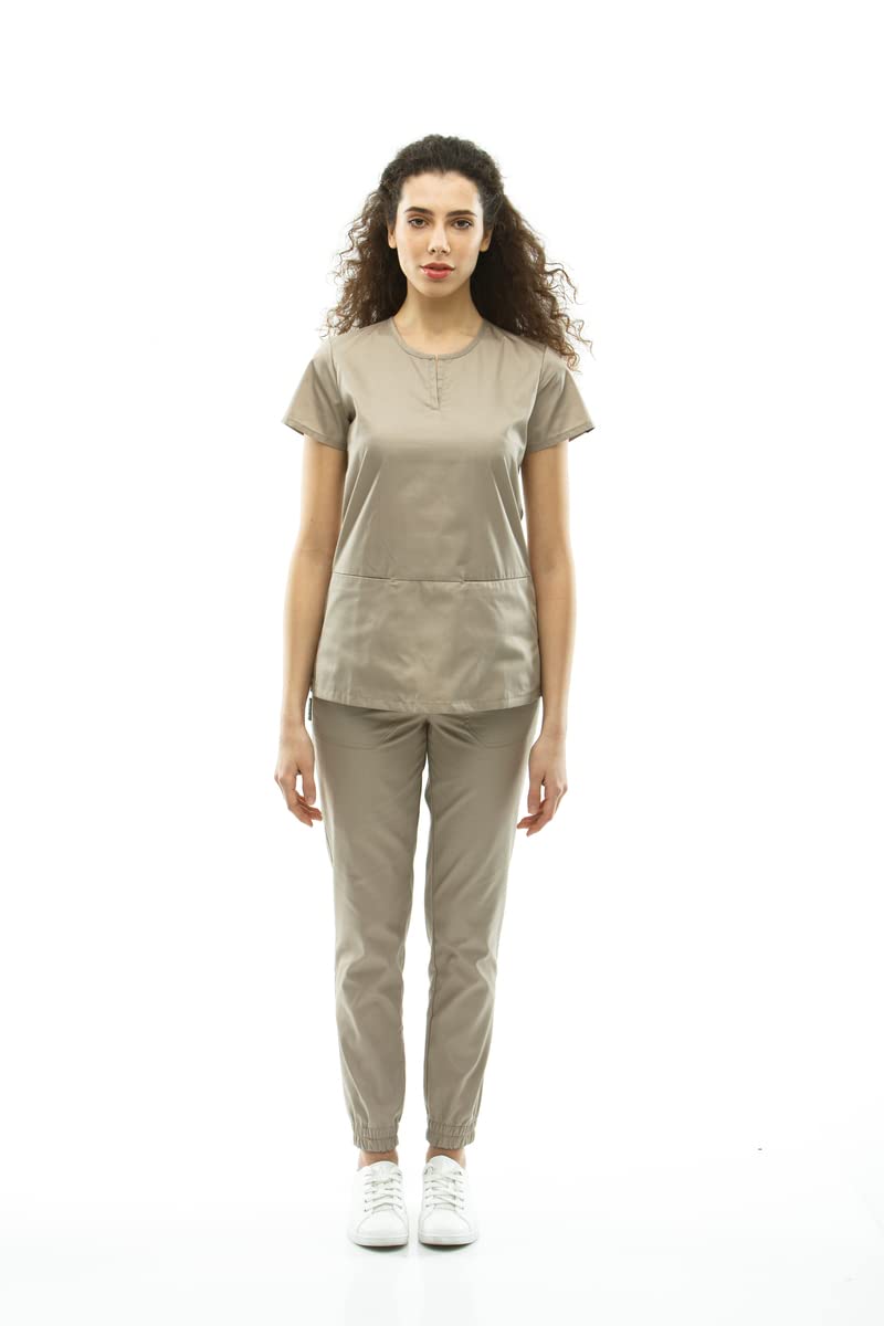 InWhite Damski kombinezon medyczny 1889, safari, XL-XXL duże rozmiary