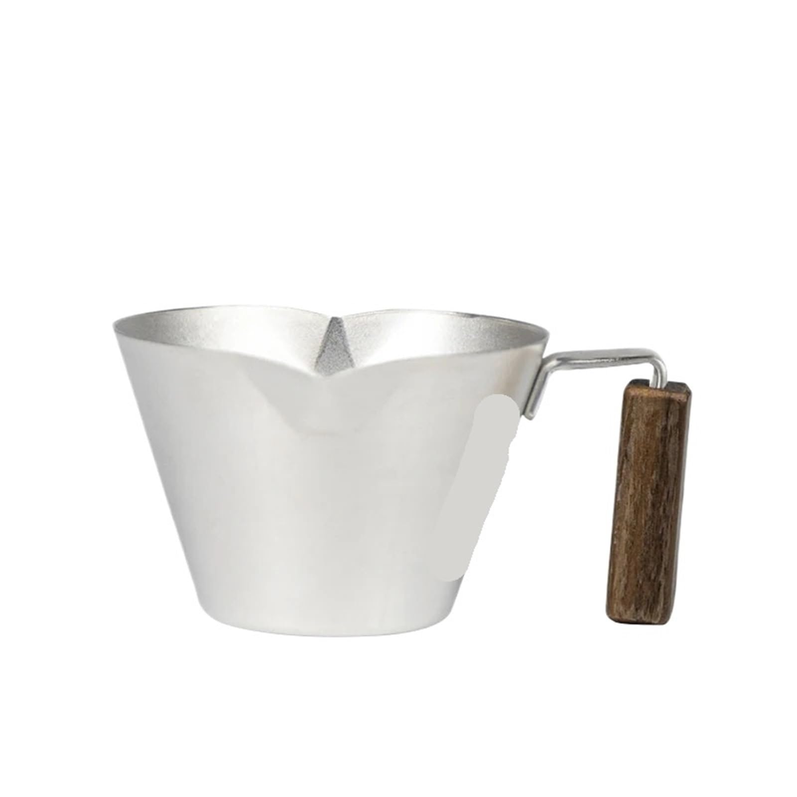 Tazas medidoras de acero inoxidable, taza de extracción de Espresso de doble boca, 100ml con herramientas de cocina a escala, 2 uds.(Silver)