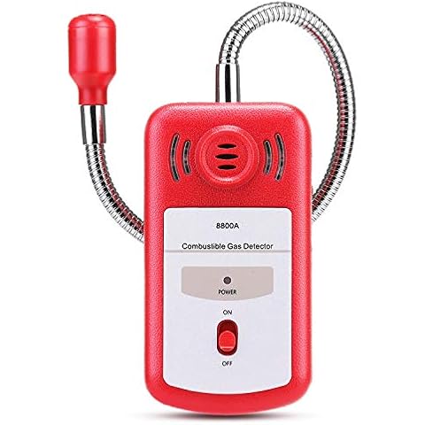 Combustible Natural Gas Detector, Propane Sensor Portable Gas Leak Detector with Sound Light Alarm Gas Sniffer (Batteries Included) Cover