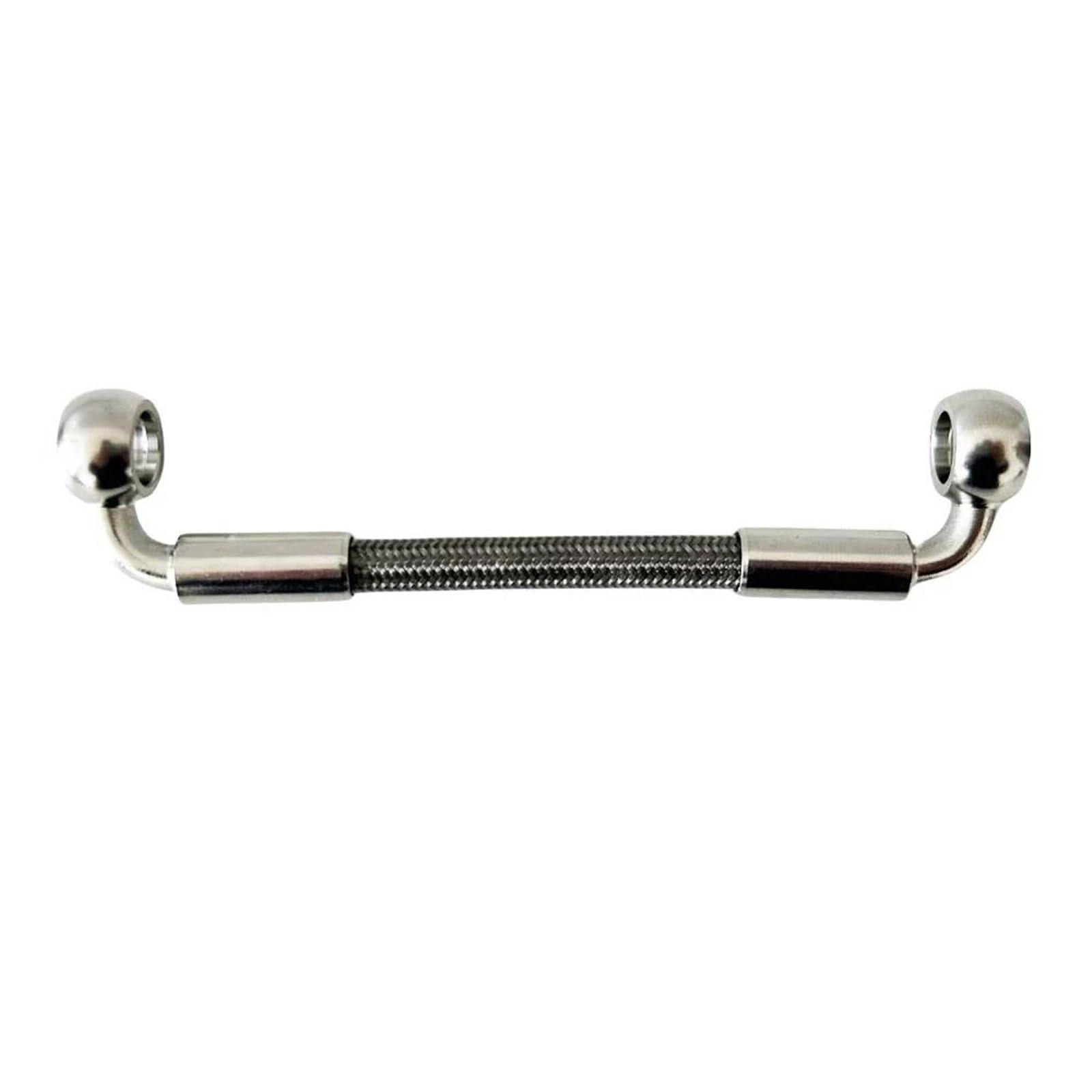 Flexible de frein tressé acier de qualité supérieure avec double banjo 90° 10mm - 8