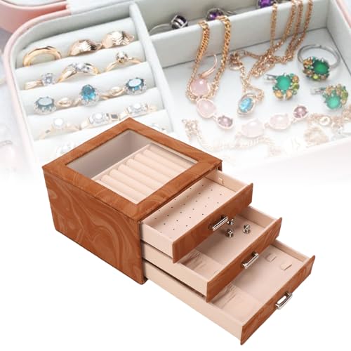 Rangement bijoux 3 couches pour éviter les colliers emmêlés sur la commode
