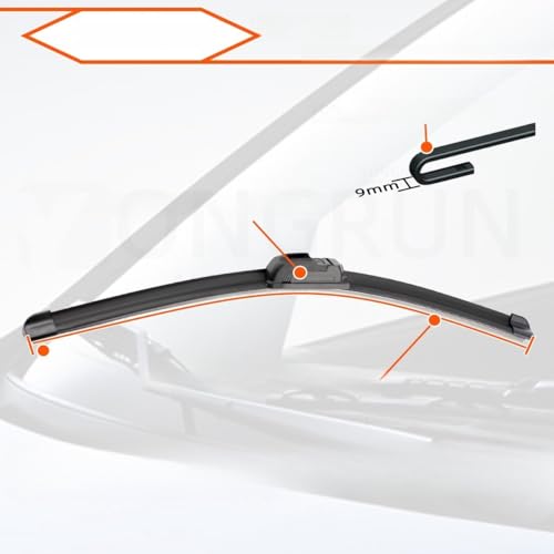 Lame d'essuie-glace en caoutchouc anti-trace pour pare-brise SX4