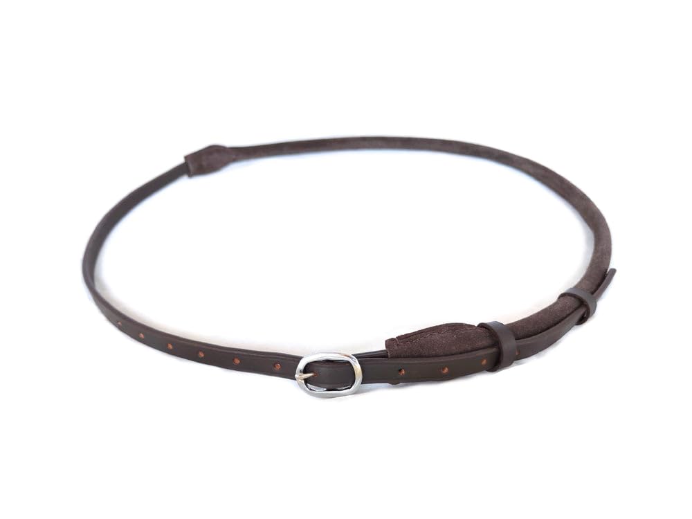 Wildleder Halsring Halsriemen Round für Pferde verstellbar Farbe Schwarz