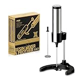 MIUI Electric Epoxy Resin Mixer - Resin Stirrer for Resin, Stainless Body Adjustable Height Stand for DIY Crafts, Silicone Molds Mixing
