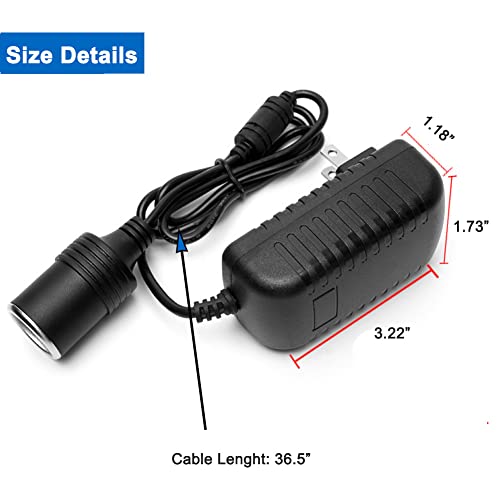 Huapx Ac To Dc Converter 24W 2A Car Cigarette Lighter Socket Adapter,Hpx-018 Car Plug Outlet Adapter 110-240V To 12V Dc Power Adapter thumb #1