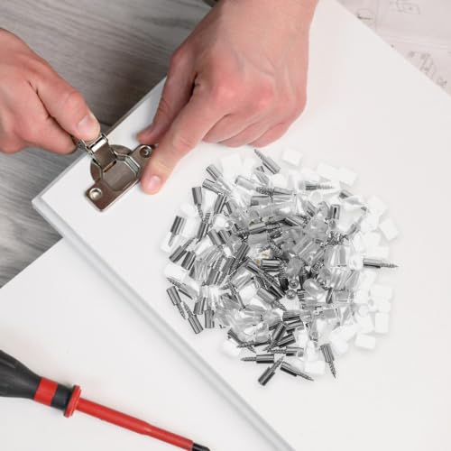 100 tornillos autoperforantes con funda para estantes de gabinete miniatura 4