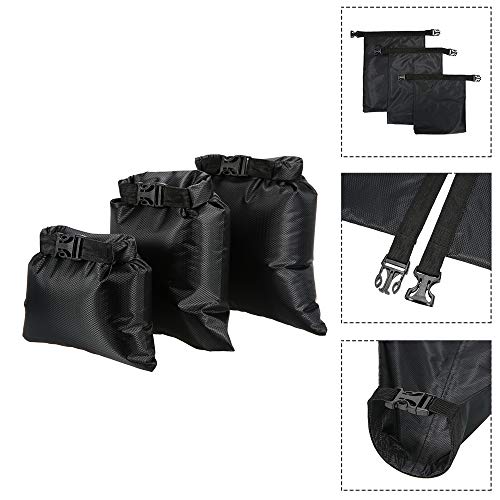 Saco de armazenamento, Andoer Pacote de 3 sacos secos à prova d'água 1L + 2L + 3L para exteriores p