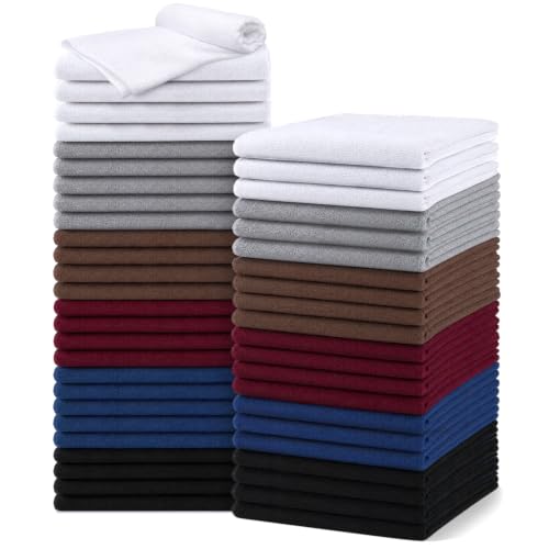 Image of UNIMADE Salon Towels 48 Pack, Microfiber Barber Towels Bulk, (16x29 inches) Hair-Drying Cloth Super Soft Hand Cloth for Gym, Bath, Spa Use and Home Beauty Care(Not Bleach Proof) - Multicolor