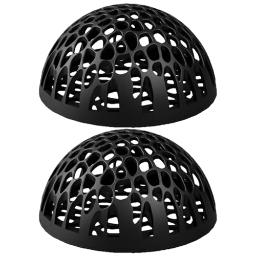 Générique Abri Aquarium Crevettes | 2 Dômes en ABS pour Betta & Poissons Tropicaux Décoration Aquarium- Cachette Noire/Blanche/Verte - Bureau, École, Maison