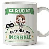 Ya en mundofriki.es: MUGFFINS Tazas Personalizadas para ESTUDIANTE mujer - En Español - Eres increíble - Kawaii - 11 oz / 330 ml - Regalo Personalizable original y divertido