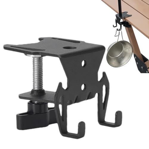 Portacartuchos de camping – Gancho de fijación de gas para mesa de camping, organizador de cocina exterior reforzado para familia amigos senderismo y montañismo