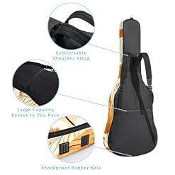 JRHEJTFZ Housse pour guitare acoustique de 1,9 cm d’épaisseur – Imperméable – Durable et élégant – Feuilles de Thanksgiving, Multicolore., 42.9×16.9×4.7 in, Motif imprimé tendance - Les Beatles, Paul McCartney, John Lennon, RIngo Starr, George Harrison JRHEJTFZ Housse pour guitare acoustique de 1,9 cm d'épaisseur - Imperméable - Durable et élégant - Feuilles de Thanksgiving, Multicolore., 42.9x16.9x4.7 in, Motif imprimé tendance – Image 3